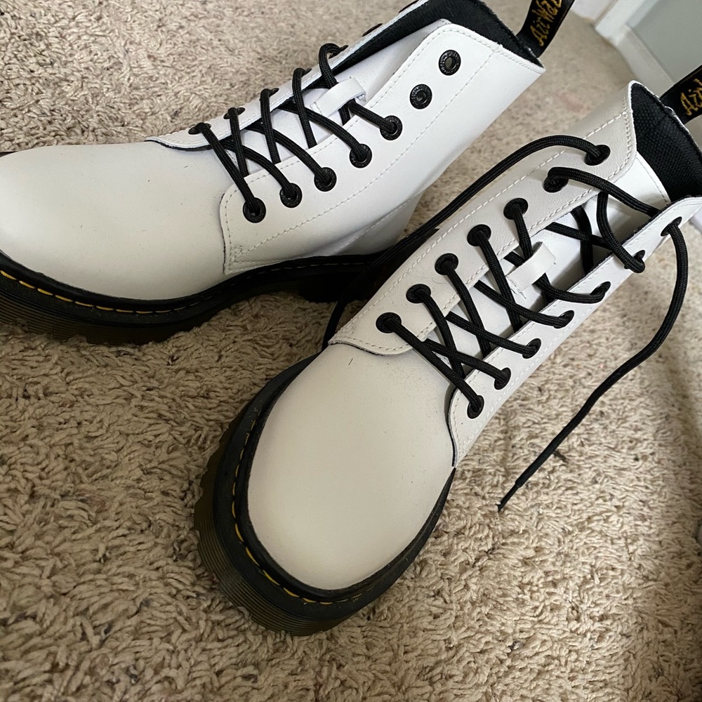 Never been worn doc martens white